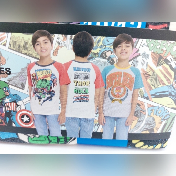 Marvel Comics 2 pack Graphic Tees Size Boys L 10-12 - Picture 2 of 4